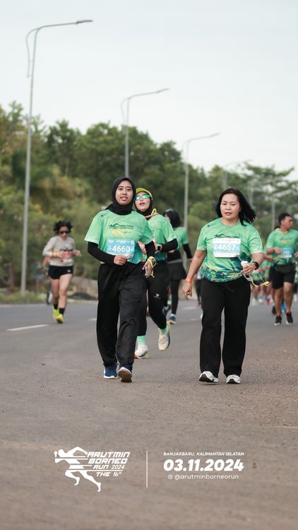 Race photo from Arutmin Borneo Run 2024
