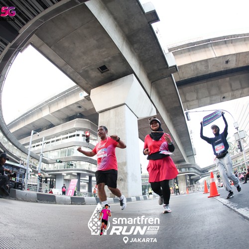 Race photo from SMARTFREN RUN 2026