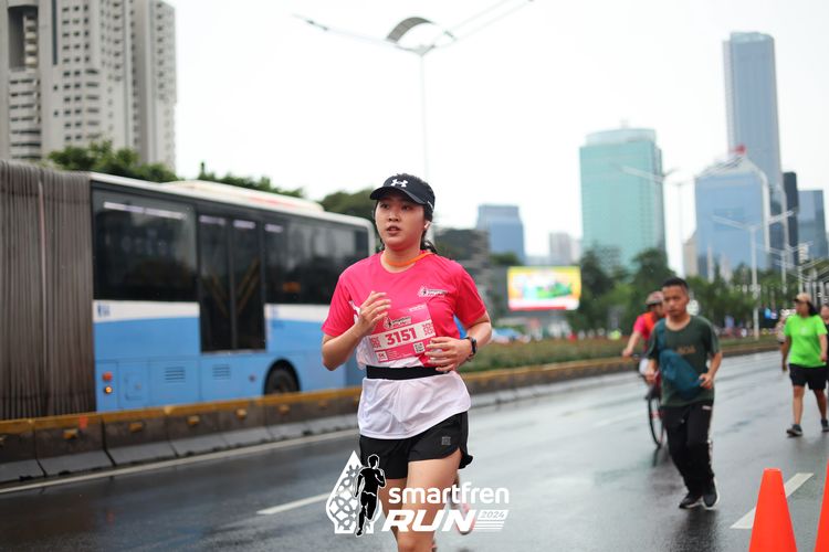 Race photo from Smartfren Run 2024