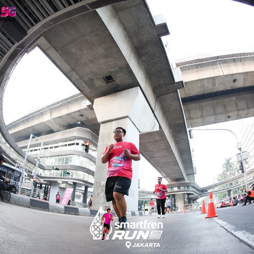 Race photo from SMARTFREN RUN 2026