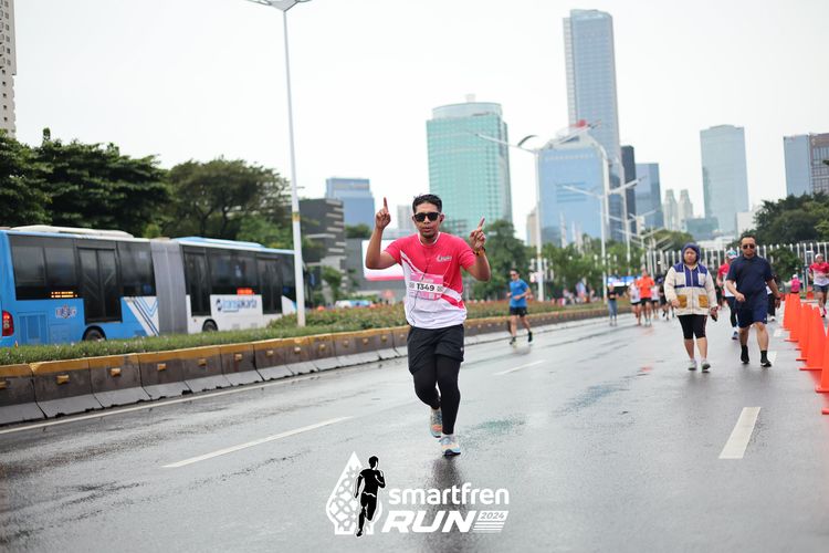 Race photo from Smartfren Run 2024
