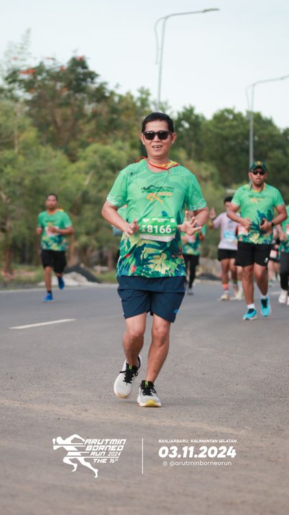 Race photo from Arutmin Borneo Run 2024