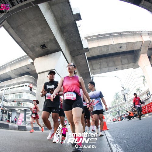 Race photo from SMARTFREN RUN 2026