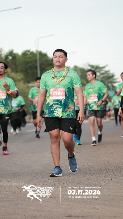 Race photo from Arutmin Borneo Run 2024