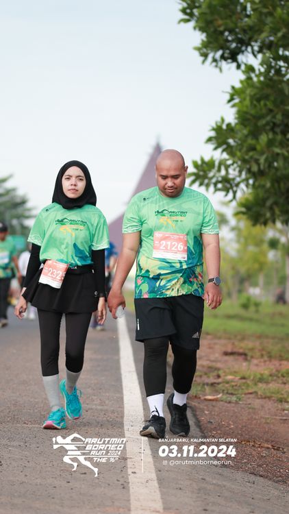Race photo from Arutmin Borneo Run 2024