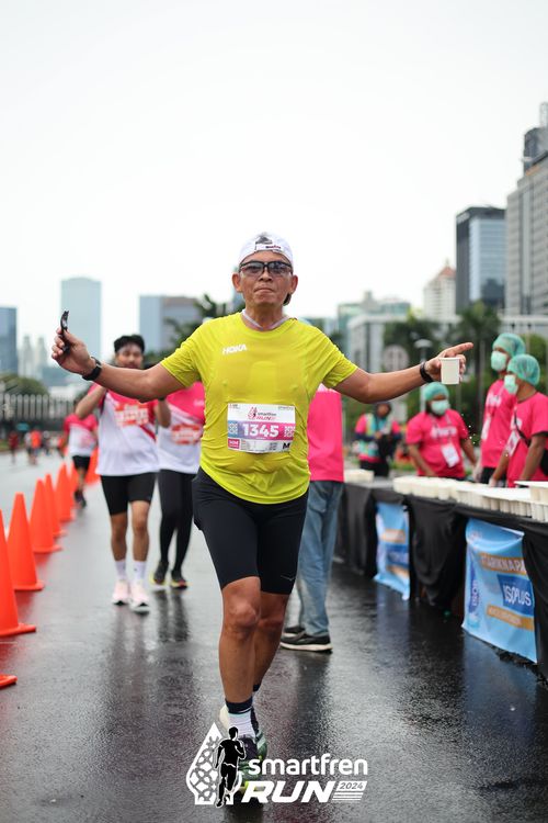 Race photo from Smartfren Run 2024