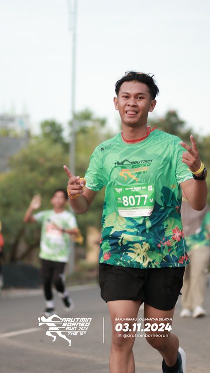 Race photo from Arutmin Borneo Run 2024