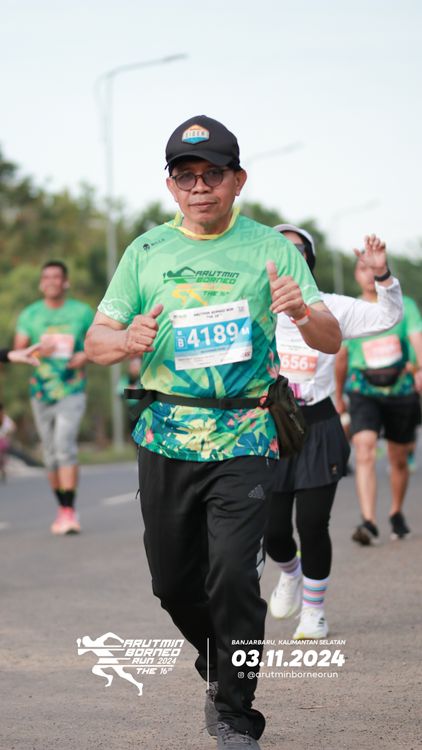 Race photo from Arutmin Borneo Run 2024