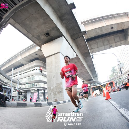 Race photo from SMARTFREN RUN 2026