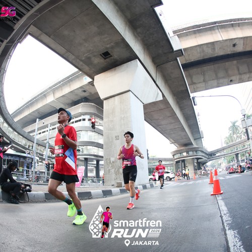 Race photo from SMARTFREN RUN 2026