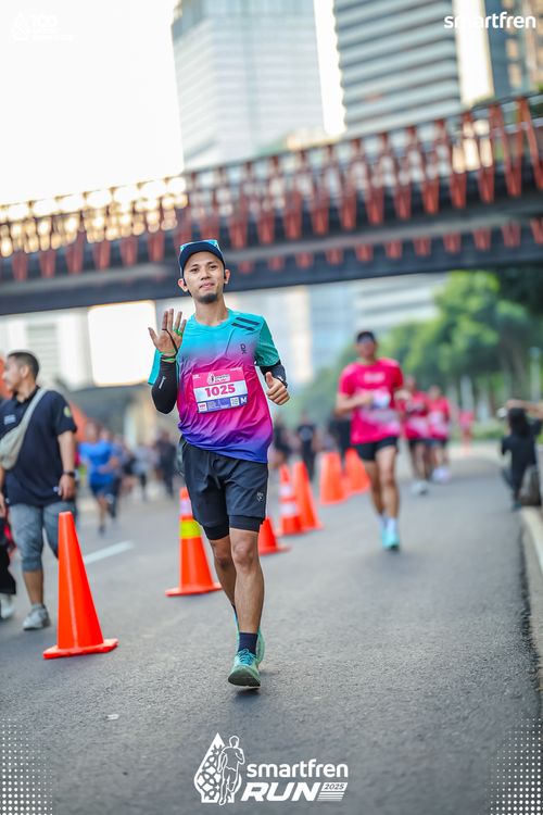 Race photo from Smartfren Run 2025 