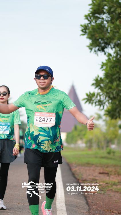 Race photo from Arutmin Borneo Run 2024