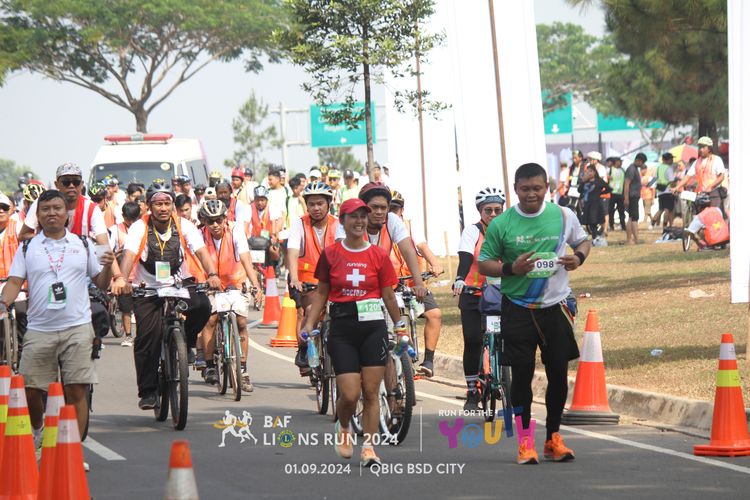 Race photo from BAF LIONS RUN 2024