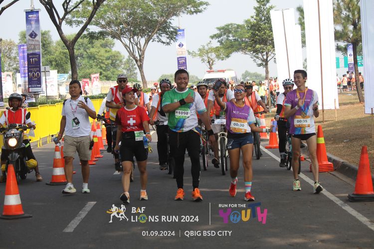 Race photo from BAF LIONS RUN 2024