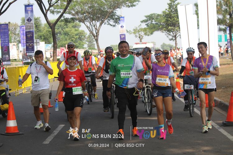 Race photo from BAF LIONS RUN 2024