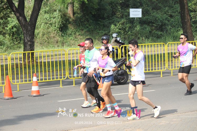 Race photo from BAF LIONS RUN 2024