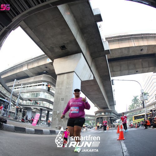 Race photo from SMARTFREN RUN 2026