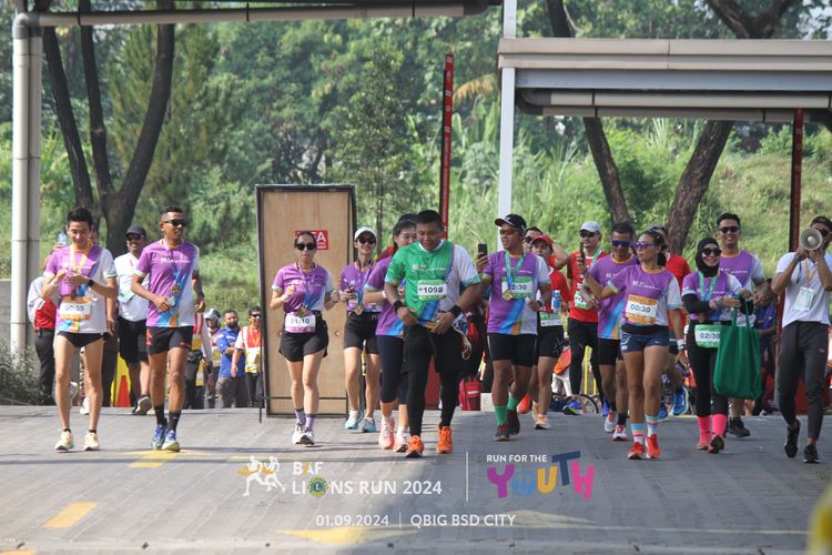 Race photo from BAF LIONS RUN 2024