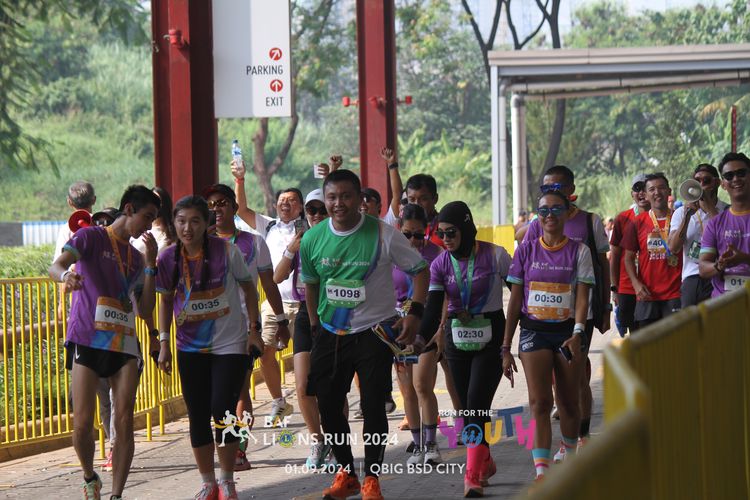 Race photo from BAF LIONS RUN 2024