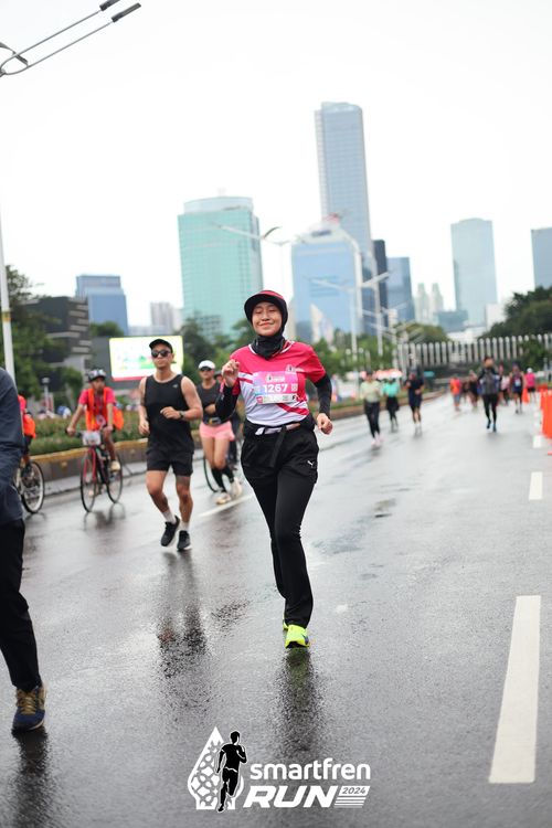 Race photo from Smartfren Run 2024