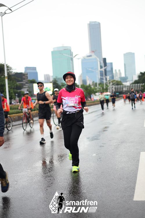 Race photo from Smartfren Run 2024