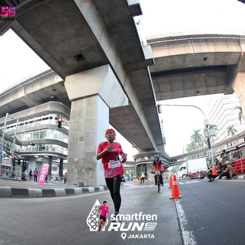 Race photo from SMARTFREN RUN 2026