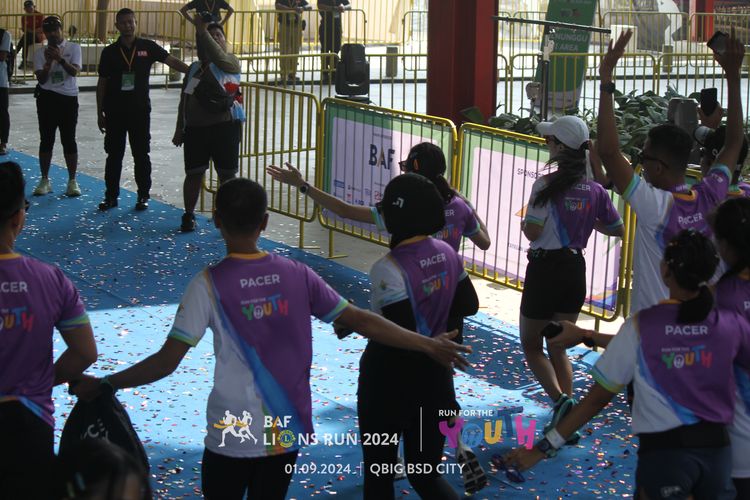 Race photo from BAF LIONS RUN 2024