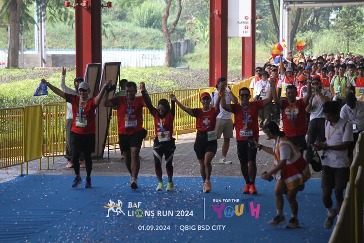 Race photo from BAF LIONS RUN 2024