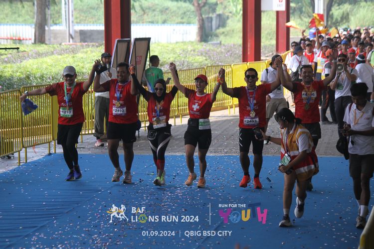 Race photo from BAF LIONS RUN 2024