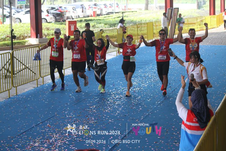 Race photo from BAF LIONS RUN 2024