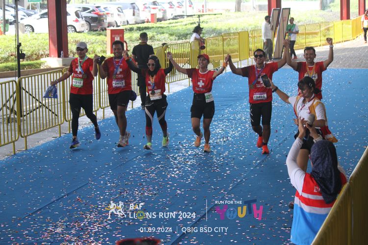 Race photo from BAF LIONS RUN 2024