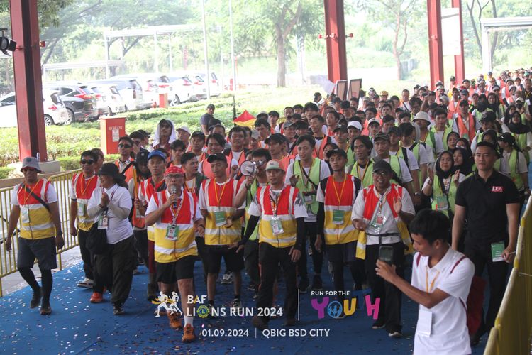 Race photo from BAF LIONS RUN 2024