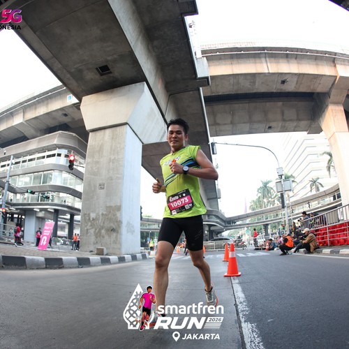 Race photo from SMARTFREN RUN 2026