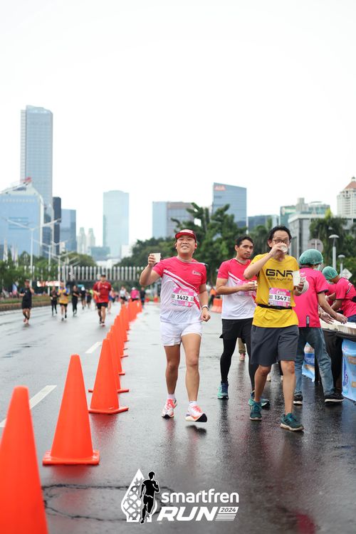 Race photo from Smartfren Run 2024