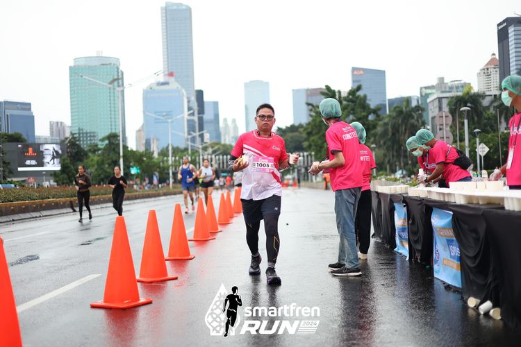 Race photo from Smartfren Run 2024
