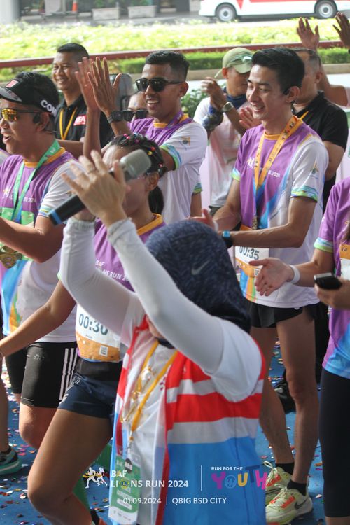 Race photo from BAF LIONS RUN 2024