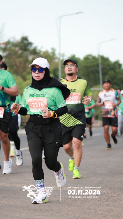 Race photo from Arutmin Borneo Run 2024