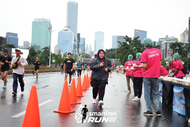 Race photo from Smartfren Run 2024