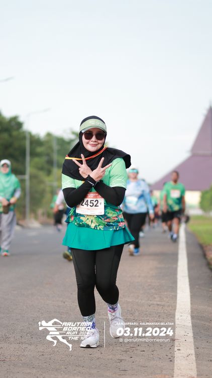 Race photo from Arutmin Borneo Run 2024