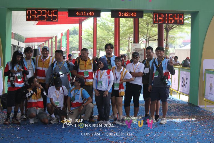 Race photo from BAF LIONS RUN 2024