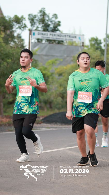 Race photo from Arutmin Borneo Run 2024