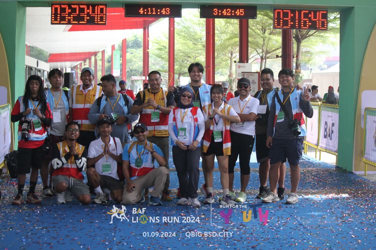 Race photo from BAF LIONS RUN 2024