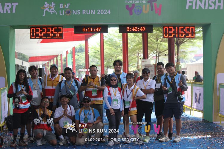 Race photo from BAF LIONS RUN 2024