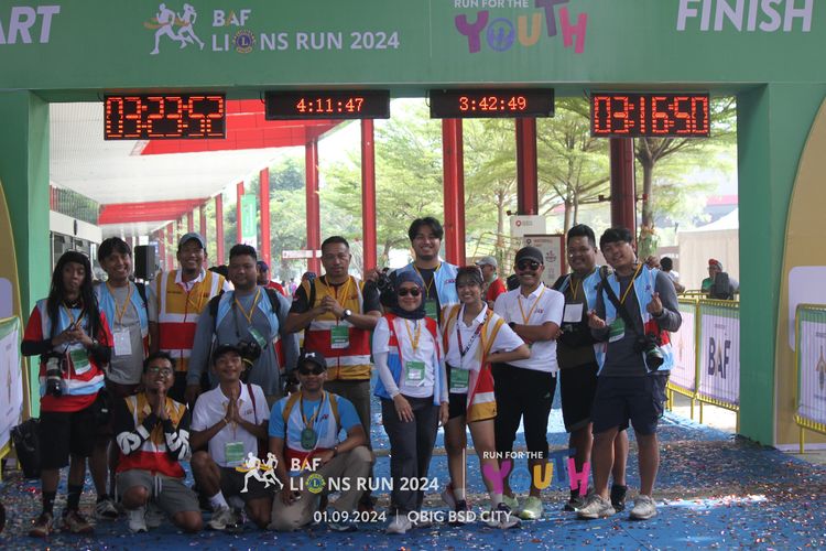 Race photo from BAF LIONS RUN 2024