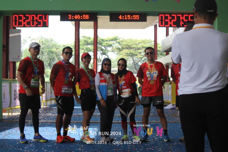 Race photo from BAF LIONS RUN 2024
