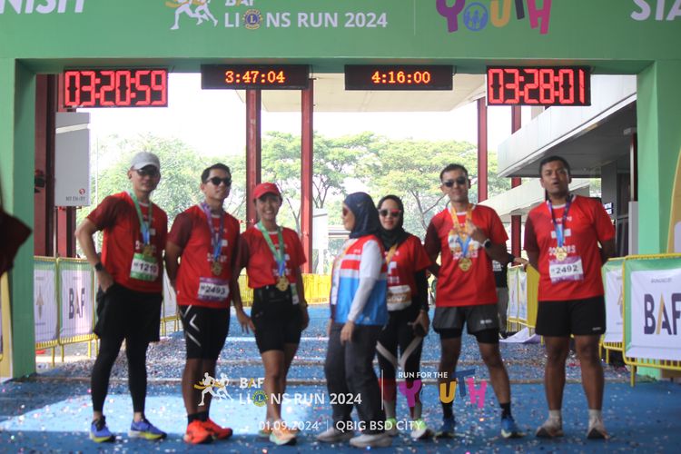 Race photo from BAF LIONS RUN 2024