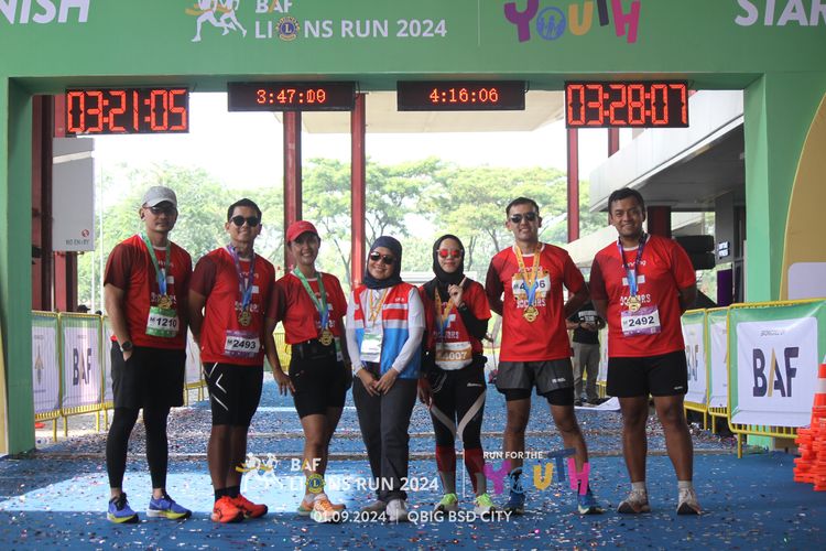 Race photo from BAF LIONS RUN 2024
