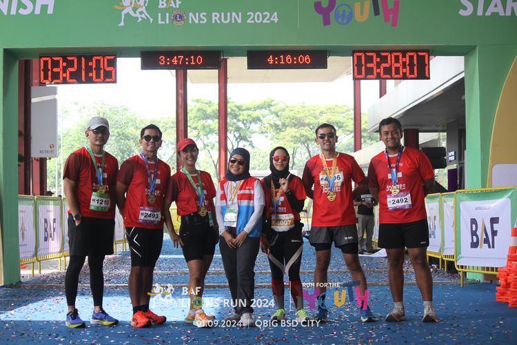 Race photo from BAF LIONS RUN 2024