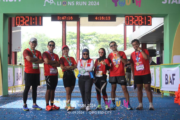 Race photo from BAF LIONS RUN 2024