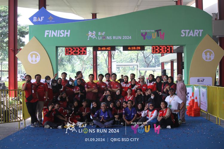 Race photo from BAF LIONS RUN 2024